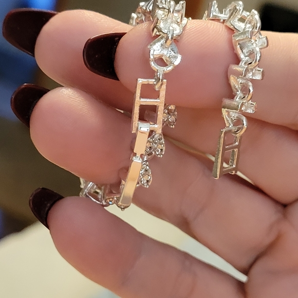 Silver Rhinestone Bracelet - Picture 3 of 3